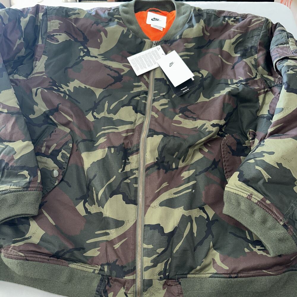 Nike Men’s Woven MA1 Flight Jacket Oversized XXL Insulated FB7591- 222